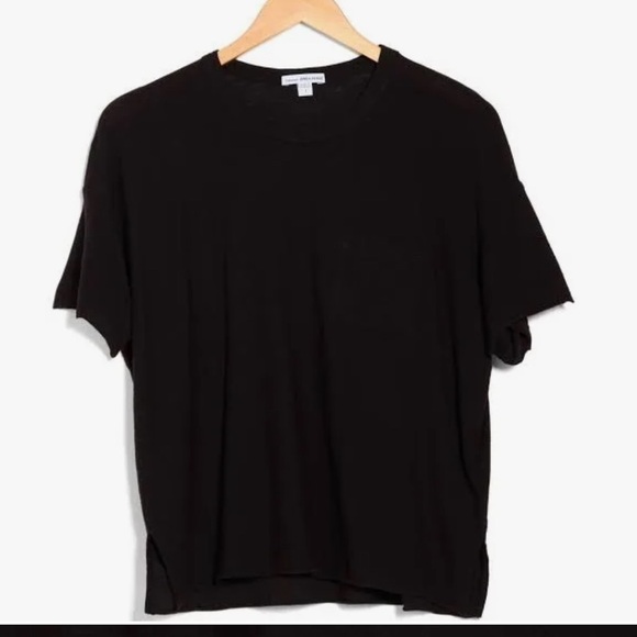 James Perse Boxy crew T-shirt black size 3 Large - Picture 4 of 8